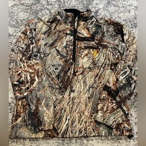 Browning Warm Front Half-Zip Fleece Lined Pullover (Mossy Oak- Duck Blind)